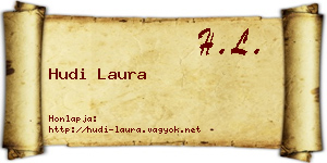 Hudi Laura névjegykártya